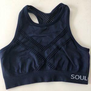 Soulcycle navy bra